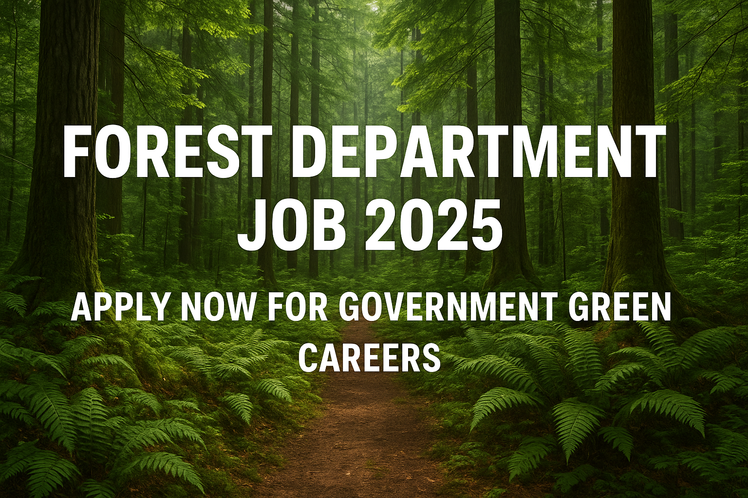 Forest department job 2025
