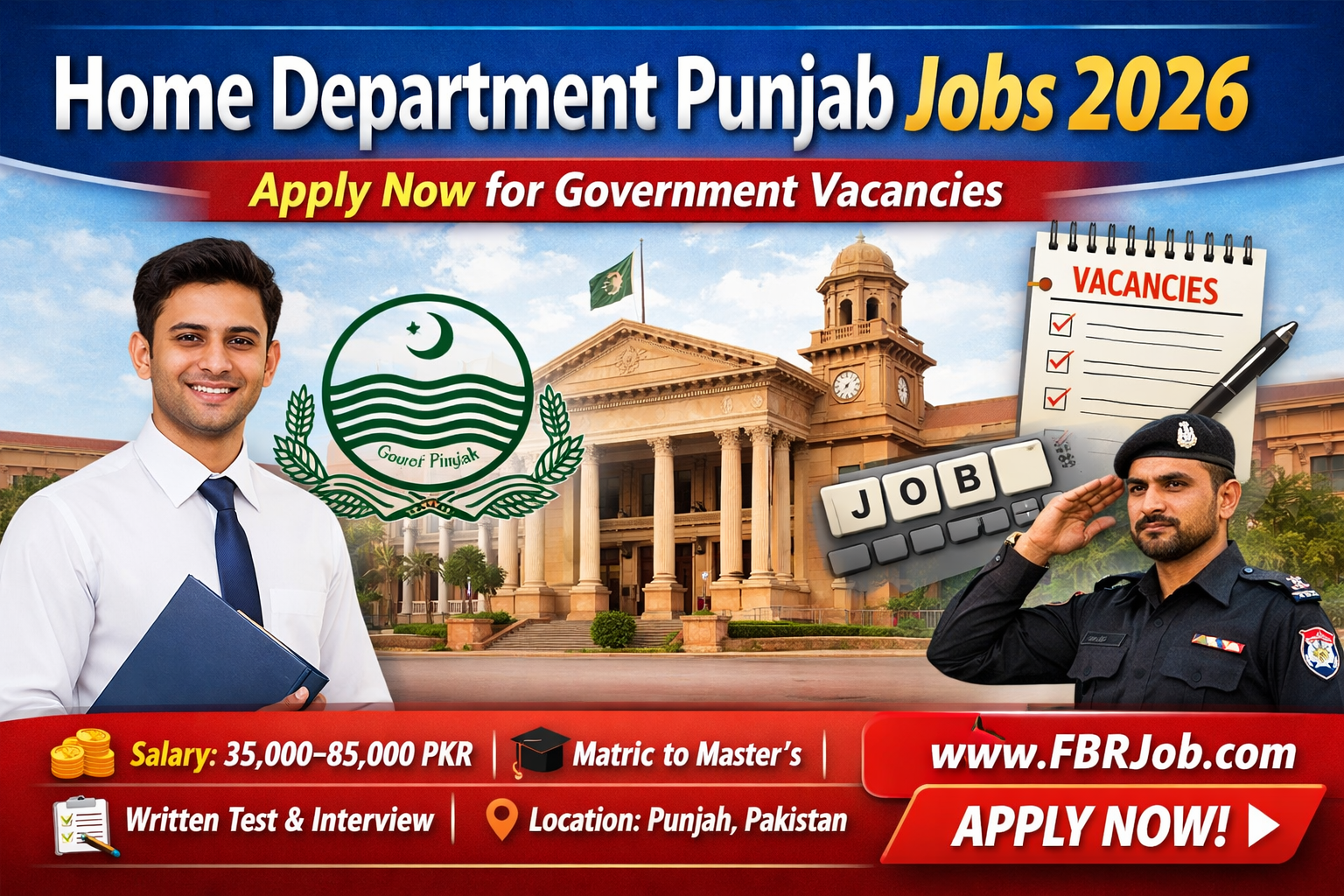 Then Home Department Punjab Jobs 2026